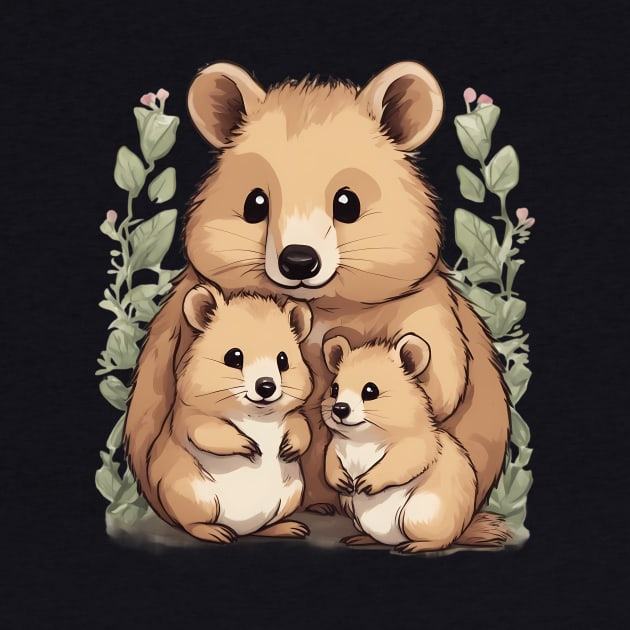 Quokka Happy Family by animegirlnft